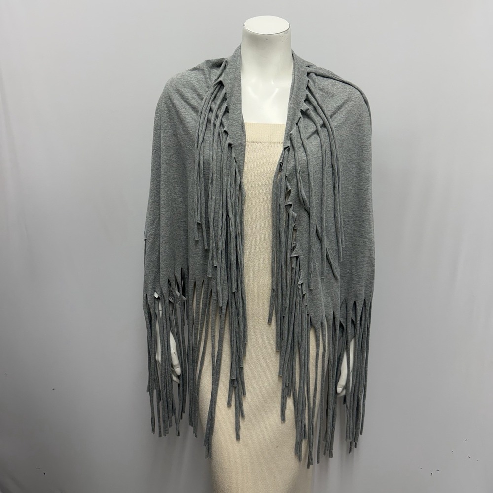 Michael Michael Kors 100% Cotton Scarf With Fringes Heather Gray NWT $69.50